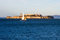 Free Sail Boat Next To Alcatraz Island Stock Images - 4578484