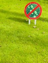 Free Don T Walk On The Grass Here! Royalty Free Stock Images - 4584469