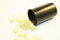 Free Fish Oil Capsules From Black Container Stock Photography - 4580292