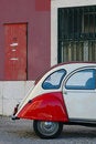 Free Colored Car Stay Near Colored Wall Royalty Free Stock Image - 4590426