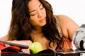 Free Chinese Girl Is Learning Stock Image - 4602661