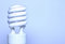 Free Energy Saver - Blue Light Bulb Royalty Free Stock Photos - 4613088