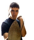 Free Man With Steam Iron Stock Photo - 4629720