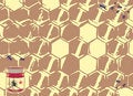 Free Working Beees And Honey Jar Royalty Free Stock Photography - 4630607