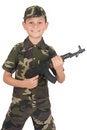 Free Young Boy Hold Gun Royalty Free Stock Images - 4637099