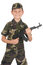 Free Young Boy Hold Gun Royalty Free Stock Images - 4637099