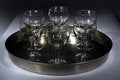 Free Glasses On A Plate On A Table Royalty Free Stock Photography - 4659897