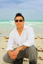 Free Man On The Beach Stock Image - 4677331
