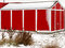 Free Snow Covered Red And White Shed Stock Photography - 4670492