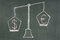 Free Scales With Dollar And Euro Symbols Stock Images - 4673874