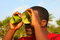 Free Man Looking Through Binoculars Stock Photos - 4678103