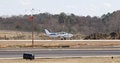 Free Blue And White Plane On Runway Royalty Free Stock Image - 4684076