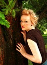 Free Leaning On Cedar Tree Royalty Free Stock Photos - 4684358