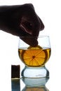 Free Glass Filled With Some Alcohol Royalty Free Stock Image - 4685126