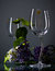 Free Two Wineglasses And Lilac On Gray Stock Photography - 4701172