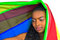 Free African Girl Wrapped In A Colorful Shawl Stock Image - 4707301