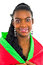 Free African Girl Wrapped In A Colorful Shawl Stock Photography - 4707302