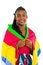 Free African Girl Wrapped In A Colorful Shawl Stock Images - 4707304