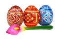 Free Three Russian Tradition Easter Eggs Abreast Royalty Free Stock Photo - 4719915