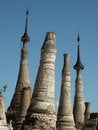 Free Cracked Stupa Garden Royalty Free Stock Photography - 4721077