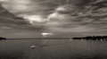 Free Water And Boat With Dramatic Sky And Clouds Royalty Free Stock Images - 4727689