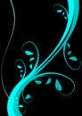 Free Cyan Blue Floral Background Stock Image - 4729701