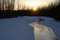 Free Icy Stream Sunset Royalty Free Stock Image - 4725826