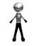 Free It Is Black The White Person - 1 On A White Background Stock Image - 4726461