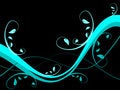 Free Cyan Blue Floral Background Stock Images - 4733174