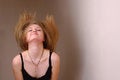 Free Movement Of Head And Developing Hair Royalty Free Stock Photography - 4737597