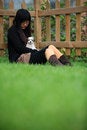Free Hold The Baby Dog In The Arms Royalty Free Stock Images - 4739669