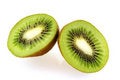 Free Two Slices Of Fresh Juicy Kiwi Fruit Stock Photos - 4752383