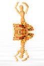 Free Articulated Toy With Medical Pills Royalty Free Stock Photos - 4760388