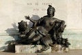 Free France; Lyon; Lyons; Statue At The Place Bellecour Stock Photo - 4765110