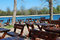 Free Wooden Tables In Park Stock Photos - 4766863