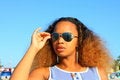 Free Woman Fixing Her Glasses Royalty Free Stock Image - 4774816