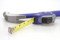 Free Hammer And Measuring Tape Stock Image - 4785111