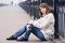 Free Pretty Girl On A Bridge Stock Photo - 4788710