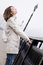 Free Pretty Young Girl In White Coat On A Bridge Royalty Free Stock Photography - 4788727