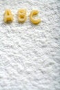 Free Eatable Alphabet On Flour, Education Royalty Free Stock Photo - 4790455