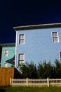 Free BLUE HOUSE,BLUE SKY, WHITE WICKER FENCE Royalty Free Stock Photo - 488525