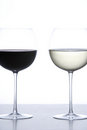 Free Glass Of Red Wine And White Wine Royalty Free Stock Photo - 4817115