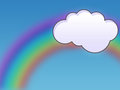 Free Cartoon Cloud & Rainbow Royalty Free Stock Photo - 4826095