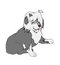 Free Dog. Draw Of A Dog. Stock Photography - 4820612