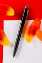 Free Pen And Petals Stock Image - 4834401