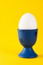 Free White Egg In A Blue Egg Cup Royalty Free Stock Image - 4834456