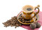 Free Coffee Beans And Black Coffee In A Cup Royalty Free Stock Images - 4836589