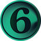 Free Numeral Button-six Stock Image - 4851121