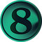 Free Numeral Button-eight Stock Image - 4851191