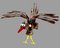 Free Bird - The Robot On A Grey Background. Stock Photography - 4855212
